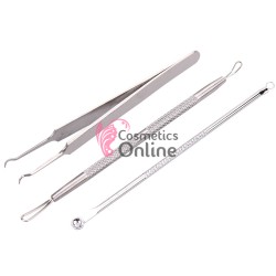 Instrument pentru tratamente cosmetice - CIS056, set 3 bucati + Cutie Cadou